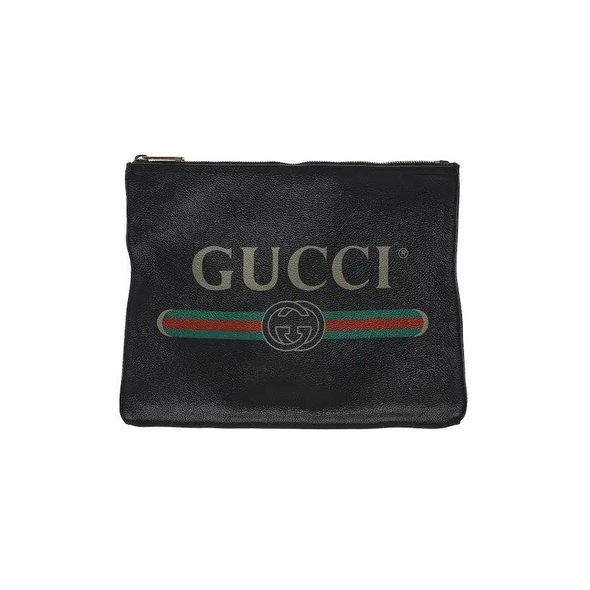 [BUNJANG] Gucci Vintage Logo Portfolio Case Medium / 구찌 빈티지 로고 포트폴리오 케이스 미디엄