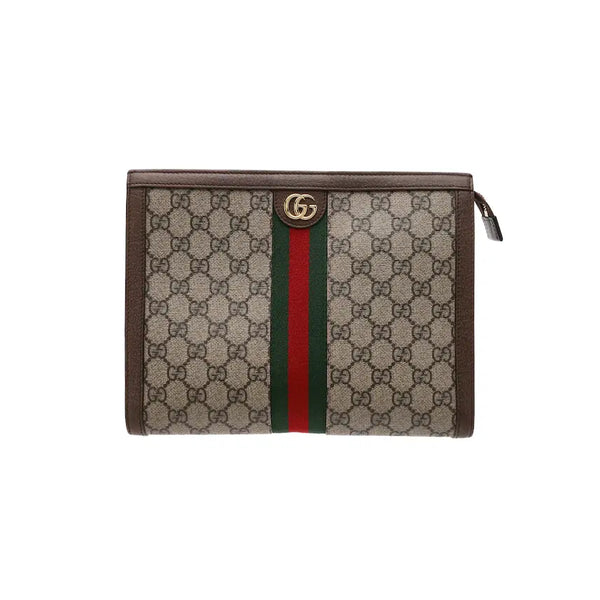 [BUNJANG] Gucci Ophidia GG Supreme Canvas Toiletry Case Beige Ebony / 구찌 오피디아 GG 수프림 캔버스 토일레트리 케이스 베이지 에보니