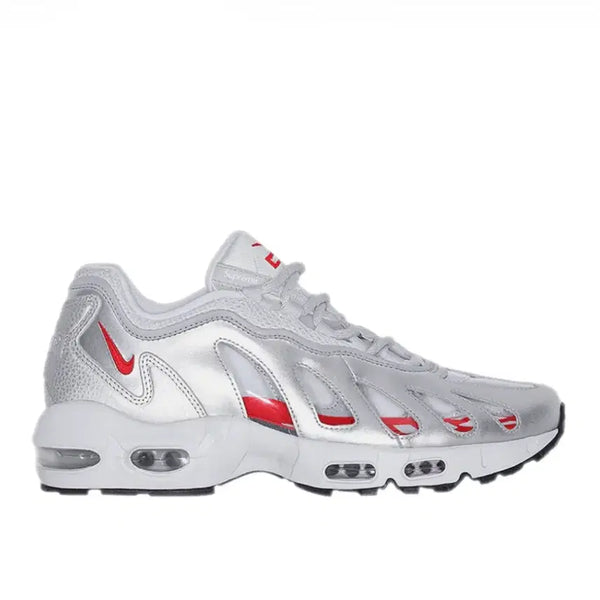 [BUNJANG] Nike x Supreme Air Max 96 Metallic Silver Sneakers / [260mm] 나이키 x 슈프림 에어맥스 96 메탈릭 실버