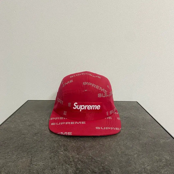 [BUNJANG] Supreme Box Logo Camp Cap Red / (OS) 슈프림 박스로고 캠프캡 모자 자카드 레드