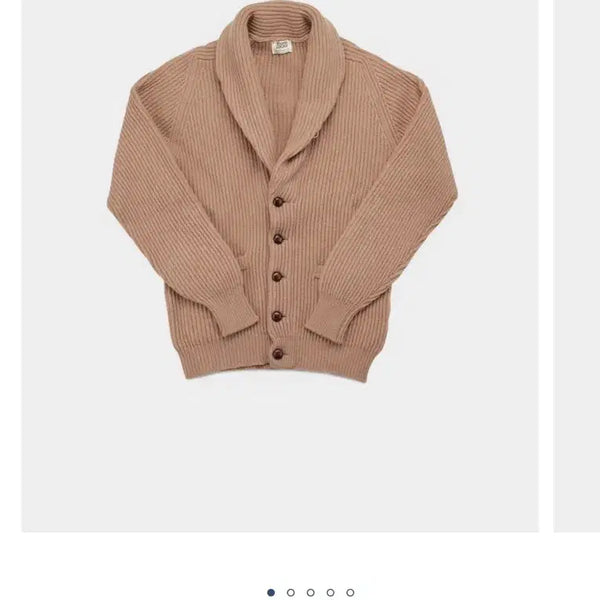 [BUNJANG] William Lockey Windsor Shawl Collar Cardigan Camel / 윌리엄로키 윈저 숄 카라 가디건 캐멀
