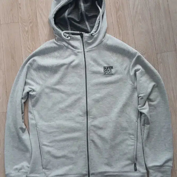 [BUNJANG] Superdry Hooded Zip-up Gray 100 Slim Fit / 수퍼드라이 후드집업 그레이 100 슬림핏