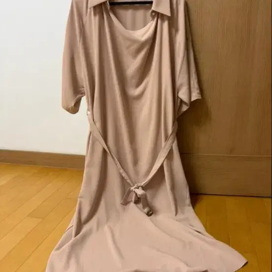 [BUNJANG] Beige Long Dress / 하객 원피스
