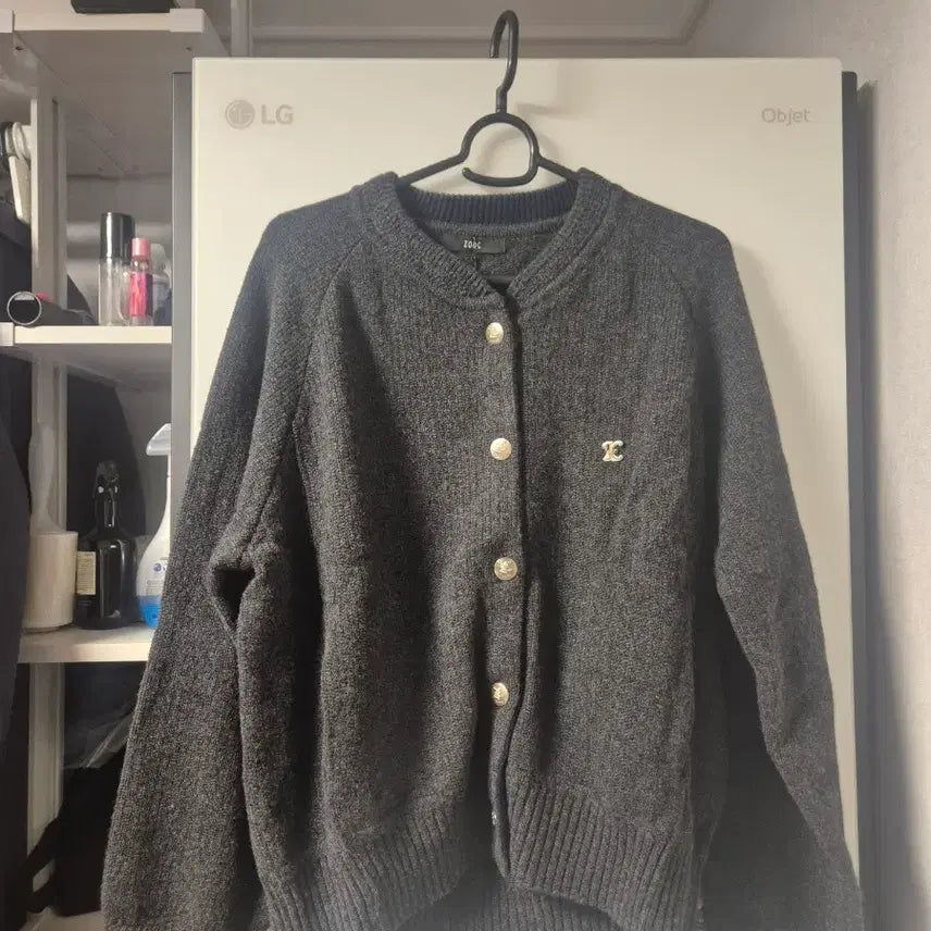 [BUNJANG] ZOOC Gold Button Cardigan / ZOOC 쥬크 금장 단추 가디건