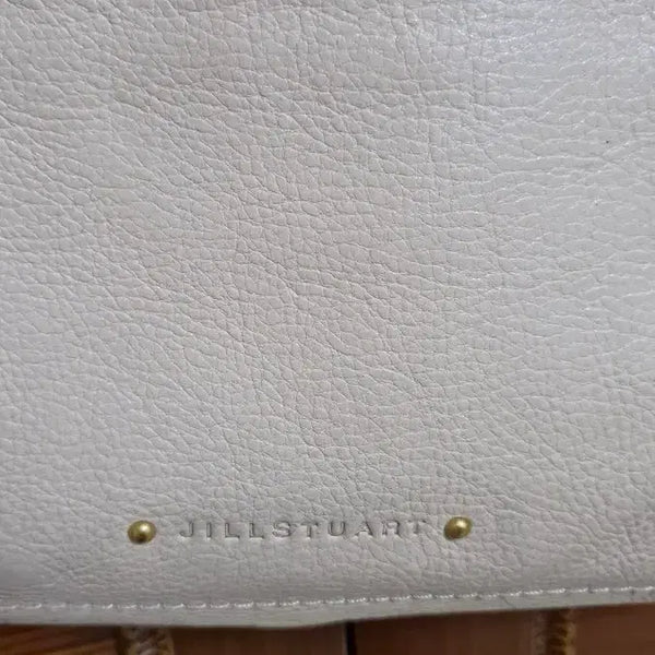 [BUNJANG] Jill Stuart Ivory Leather Shoulder Bag / 질스튜어트 아이보리 가방