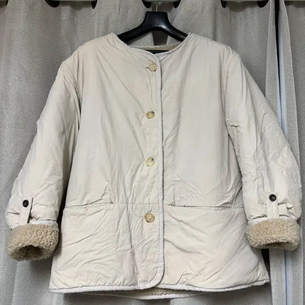 [BUNJANG] Bottle in Seoul Women's Fleece Padded Jumper Jacket / 여성 겨울점퍼 덤블자켓 후리스 패딩