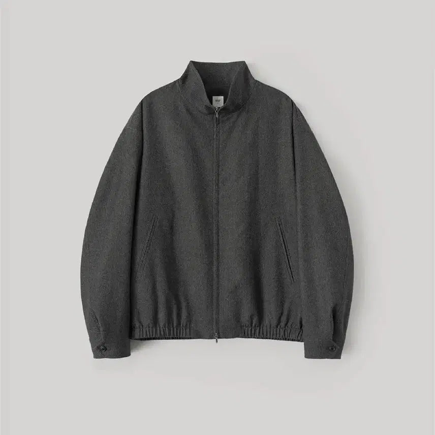 [BUNJANG] Anotheroffice Wool Serge Track Blouson / [01] 어나더오피스 울 서지 트랙 블루종