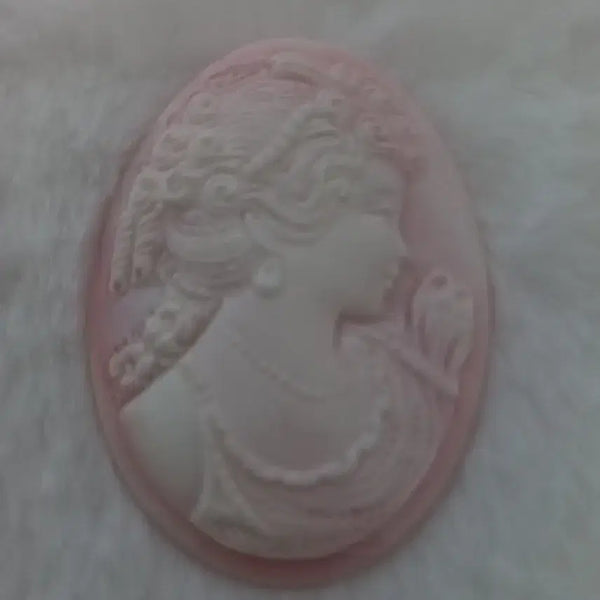 [BUNJANG] Pink Cameo Gemstone / 핑크 까메오 나석