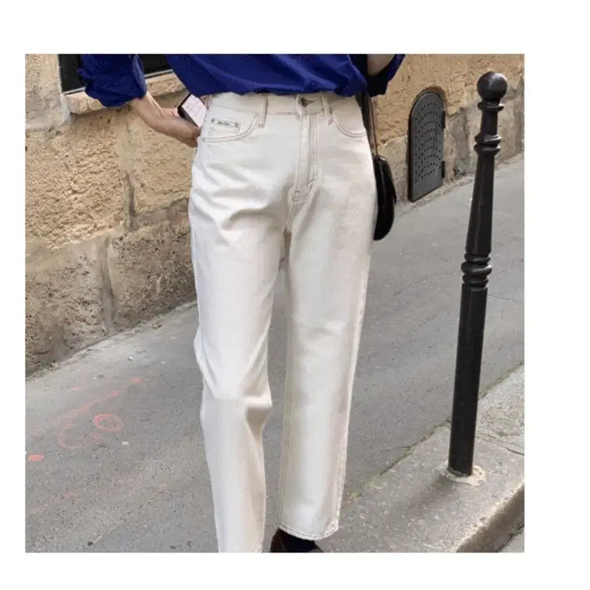 [BUNJANG] Le Bon Signature Denim Jeans / 르본 시그니처 데님 진