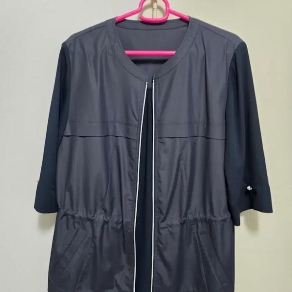 [BUNJANG] China Neck Half Coat Navy / 여성 차이나넥 하프 코트 네이비