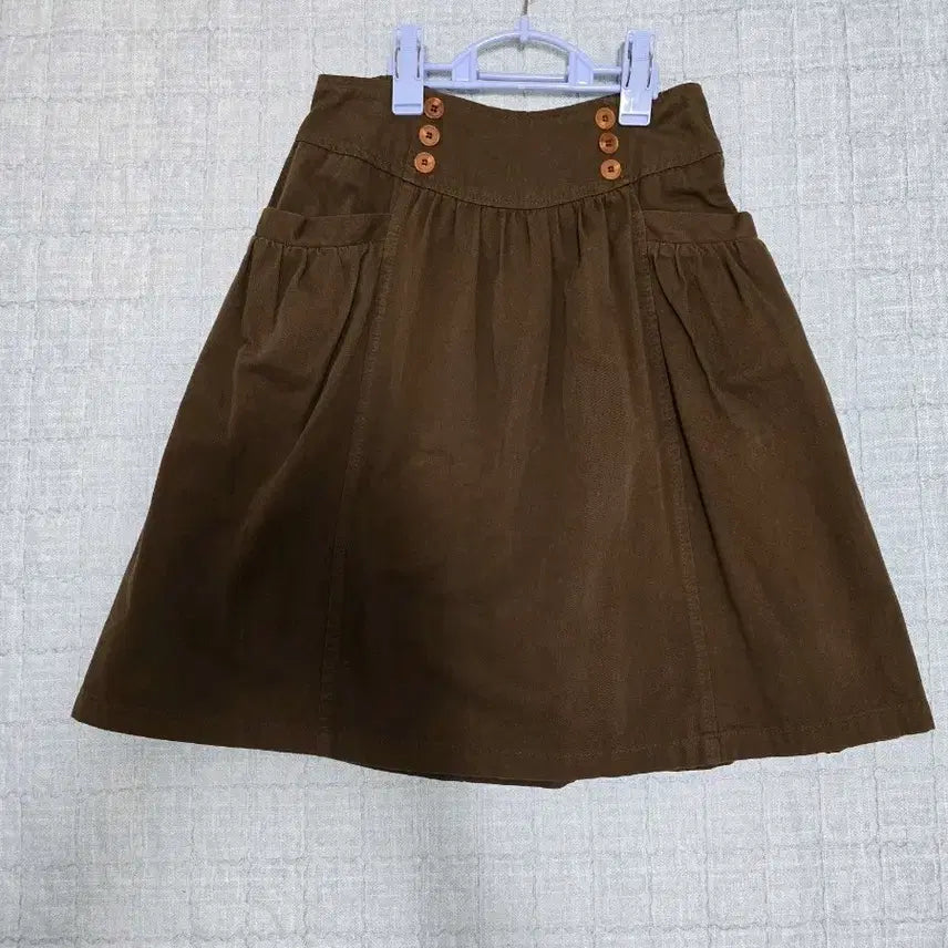[BUNJANG] A-Line Brown Skirt / 브라운 A라인 스커트
