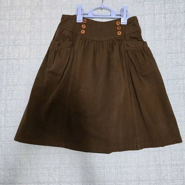 [BUNJANG] A-Line Brown Skirt / 브라운 A라인 스커트