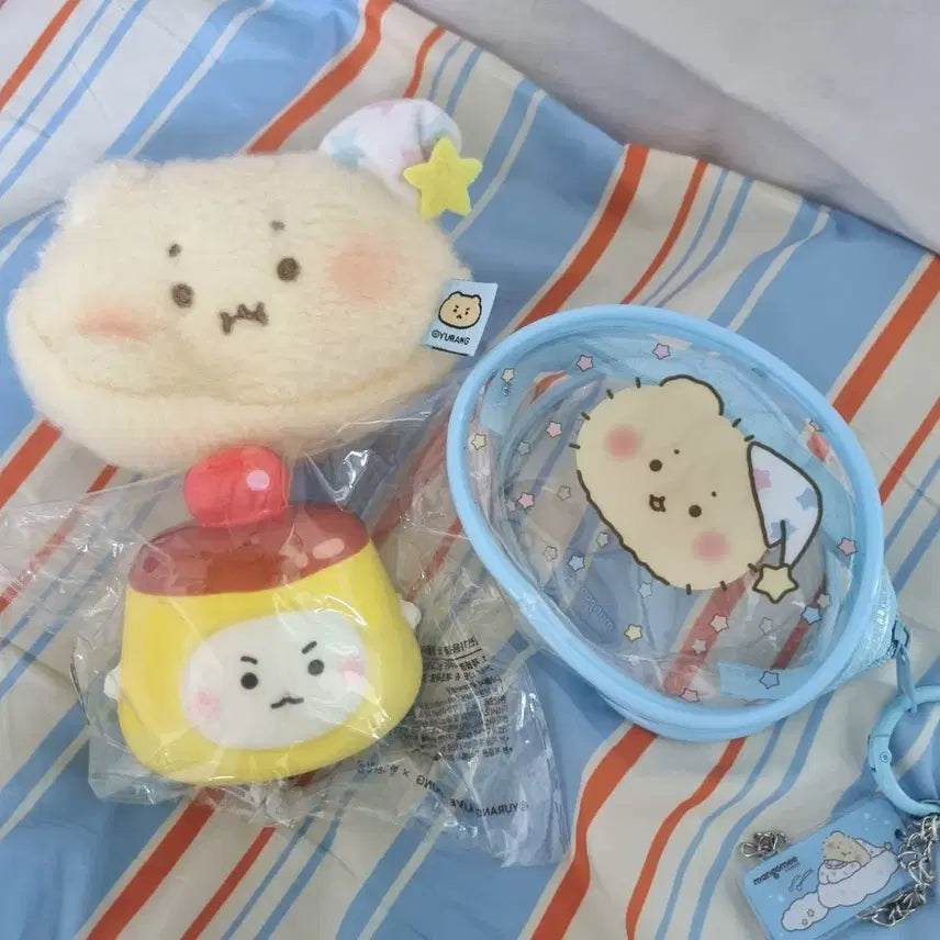 [BUNJANG] Mang Gome Stress Ball & Pouch Set / 망곰이 망그러진곰 스트레스볼&파우치 3종