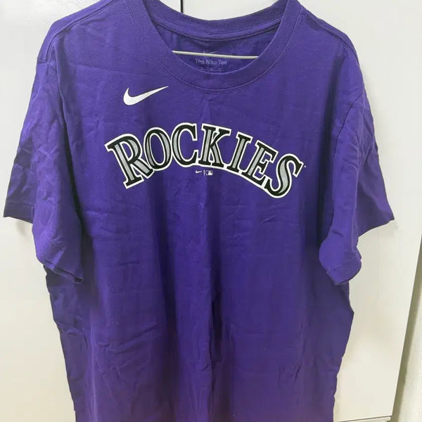[BUNJANG] Nike Colorado Rockies CJ Cron T-Shirt / 나이키 정품 콜로라도 로키스 cj 크론 티셔츠