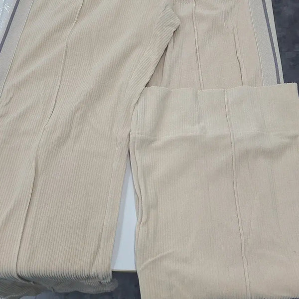 [BUNJANG] Palm Angels Golden Wide Corduroy Loose Track Pants Size 40 / 팜엔젤스 골덴 와이드 베이지 트랙팬츠 사이즈40 트레이닝복 코듀로이 루즈