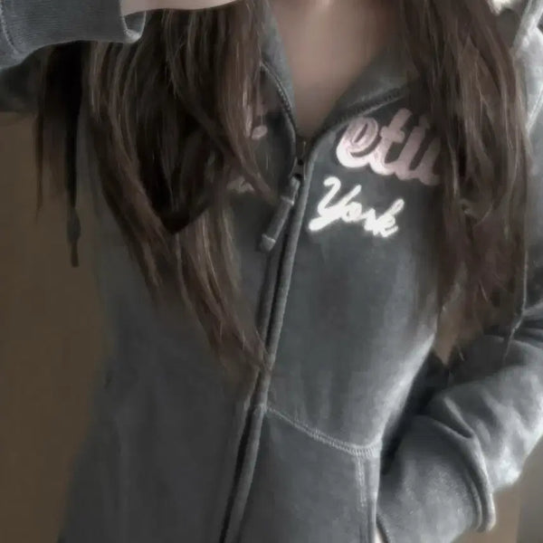 [BUNJANG] Spao Vintage Hooded Zip-up / 스파오 빈티지 후드집업