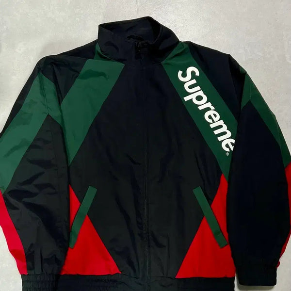 [BUNJANG] Supreme Panel Track Jacket Windbreaker / 슈프림 패널 트랙자켓 바람막이