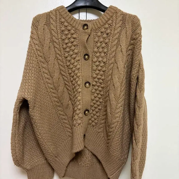 [BUNJANG] GU Brown Cardigan / GU 브라운 가디건