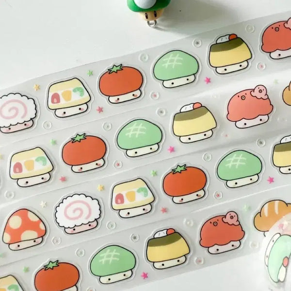 [BUNJANG] Orange Pocket My Favorite Mushroom Kiss Cut Masking Tape / 오렌지포켓 내최애버섯은 키스컷