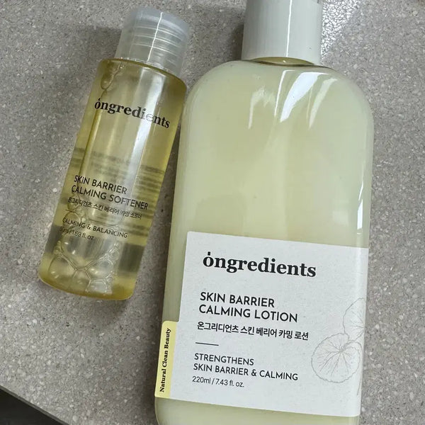 [BUNJANG] Ongredients Skin Barrier Lotion & Softener Set / 온그리디언츠 스킨 배리어 로션/소프너
