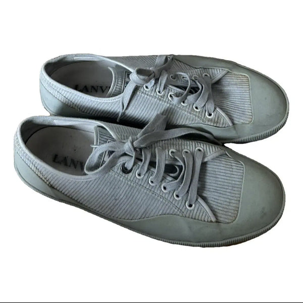 [BUNJANG] Lanvin Corduroy Canvas Sneakers / 랑방 코듀로이 캔버스 스니커즈
