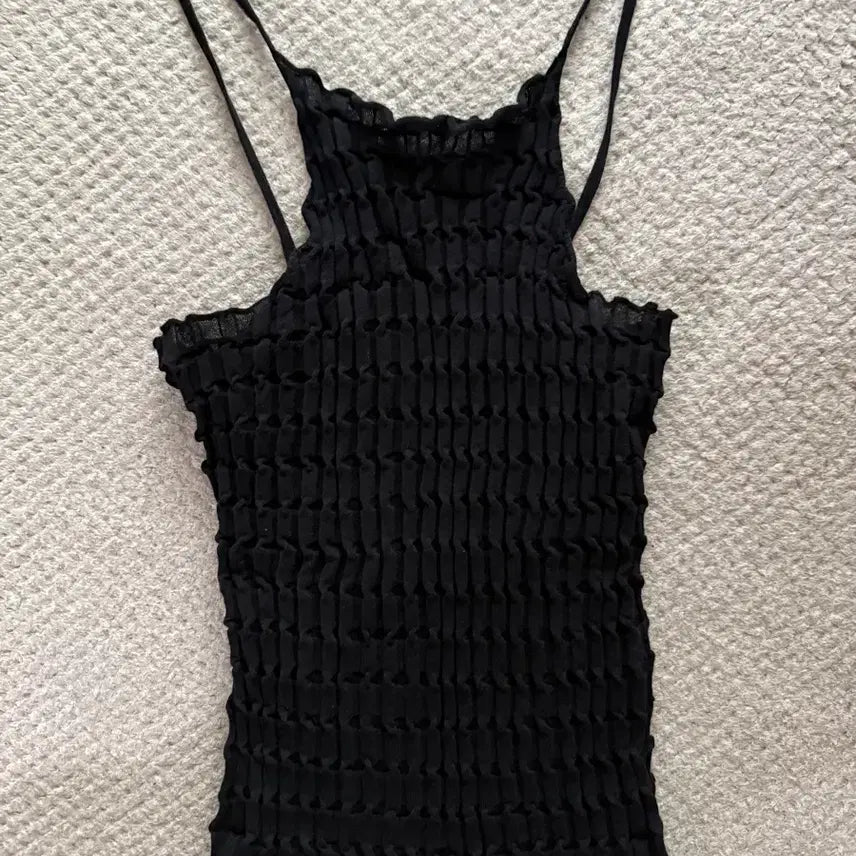 [BUNJANG] RUS Knit Sleeveless Top / RUS 루스 나시 슬리브리스