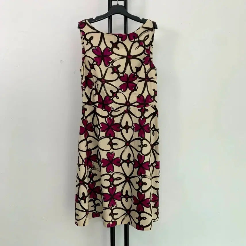[BUNJANG] MOSCHINO Floral Pattern Sleeveless Dress / 정품 모스키노 MOSCHINO 플라워 패턴 민소매 원피스