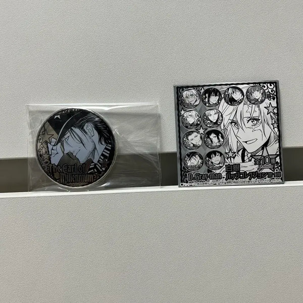 [BUNJANG] D.Gray-man Millennium Earl Silver Can Badge Collection / 디그레이맨 (천년백작) 백은 캔뱃지 컬렉션 굿즈