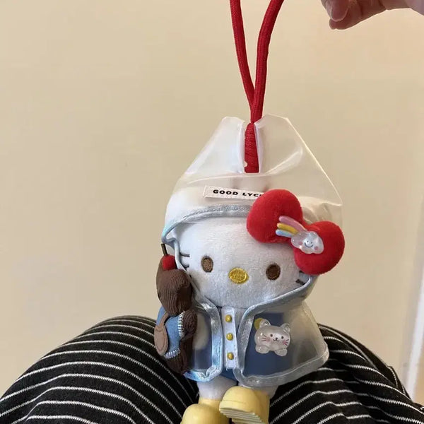 [BUNJANG] Hello Kitty Raincoat Charm Keyring / 헬로키티 인형 가방 키링 Charm keyring