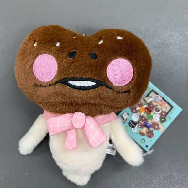 [BUNJANG] Nameko Chocolate Plush Keyring / (미사용) 고백 초코 나메코 봉제 인형 키링 13x16.5cm