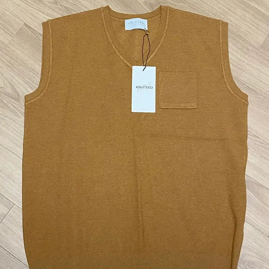 [BUNJANG] Nitted Knit Vest Mustard L / 니티드 니트 베스트