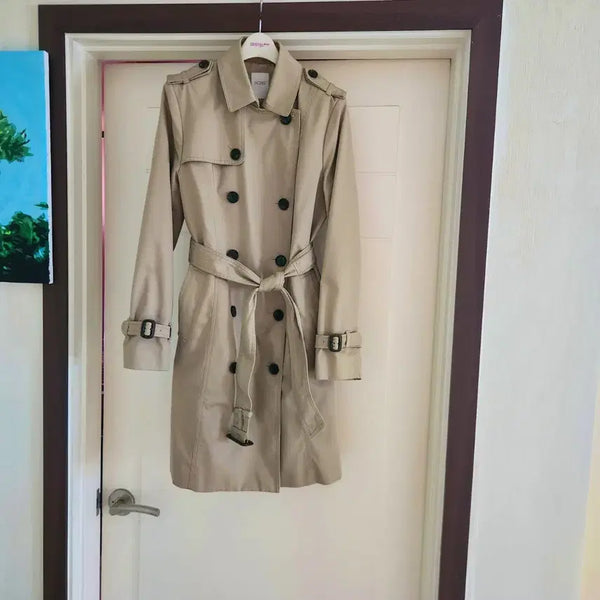 [BUNJANG] BCBG Beige Trench Coat (Size 66) / BCBG 베이지 트렌치 코트66