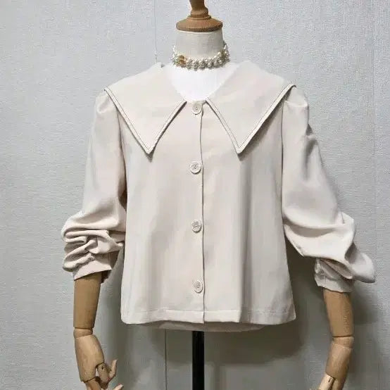 [BUNJANG] Lepita Sailor Collar Blouse / 르피타 세일러 카라 블라우스