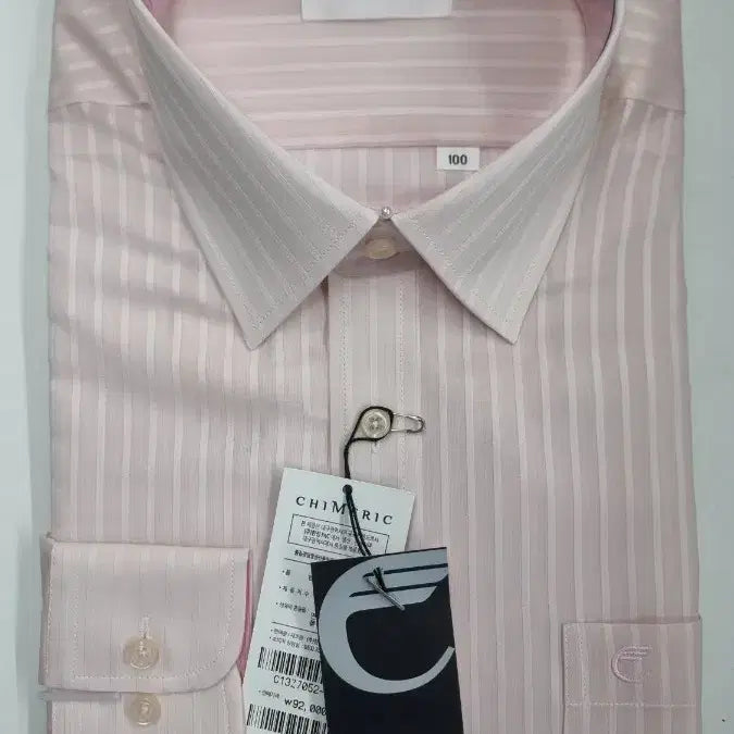 [BUNJANG] CHIMERIC Asa Stripe Shirt Pink New / CHIMERIC 국산 핑크 아사스트라이프 셔츠 새상품