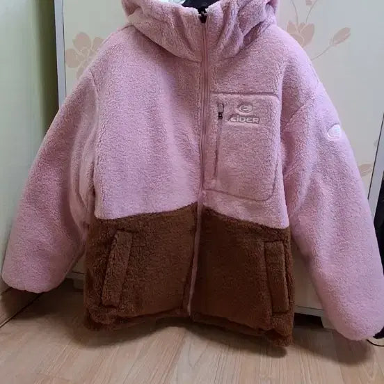 [BUNJANG] K2 Eider Fleece Reversible Hooded Jacket (Pink, L) / K2 아이더 플리스 양면 패딩 후드 핑크(L사이즈)
