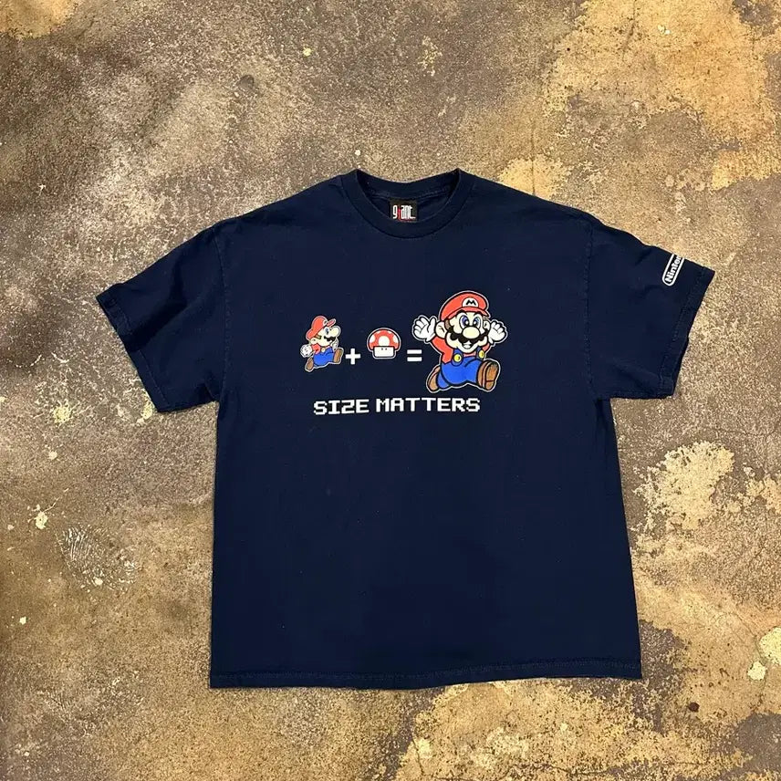 [BUNJANG] Nintendo Super Mario 00s Vintage Promotional T-Shirt / 빈티지 00s 닌텐도 슈퍼마리오 프로모션 티셔츠