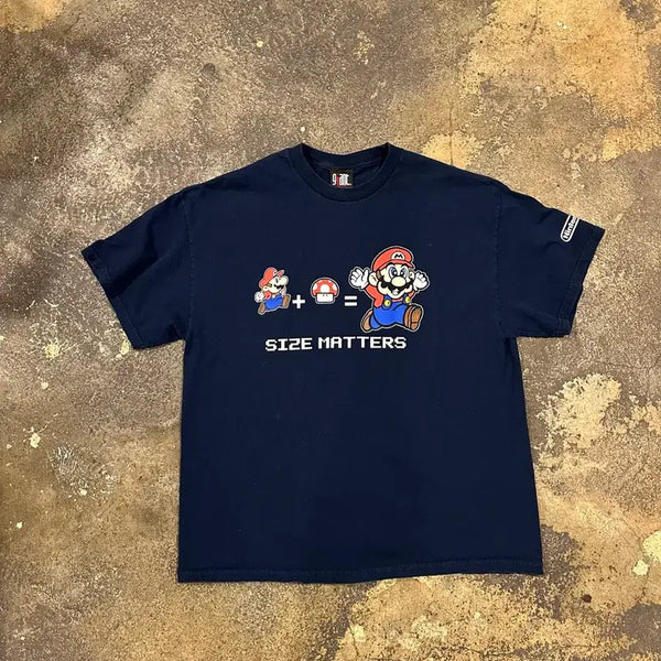 [BUNJANG] Nintendo Super Mario 00s Vintage Promotional T-Shirt / 빈티지 00s 닌텐도 슈퍼마리오 프로모션 티셔츠