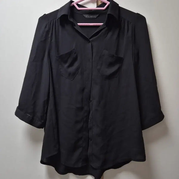 [BUNJANG] Black Blouse / 블랙 블라우스