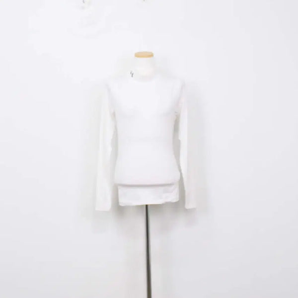 [BUNJANG] Under Armour Women's Mock Neck Long Sleeve Performance T-Shirt - Size M / [정품] 언더아머 여성 목폴라 긴팔 티셔츠 기능성 M사이즈 정인샵
