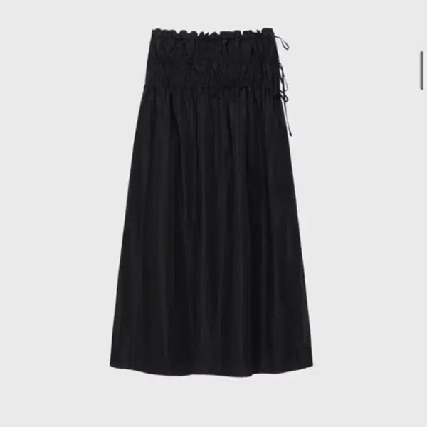 [BUNJANG] Monoha Silky Shirring Skirt - Black / 모노하 실키셔링스커트 블랙 새상품