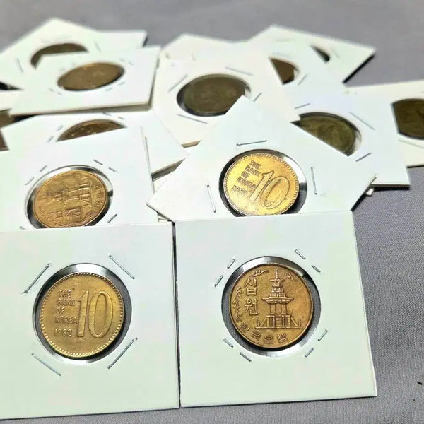 [BUNJANG] 1982 Korean 10 Won Coin Set / <특년> 선별한 1982년 10원  20개 묶음