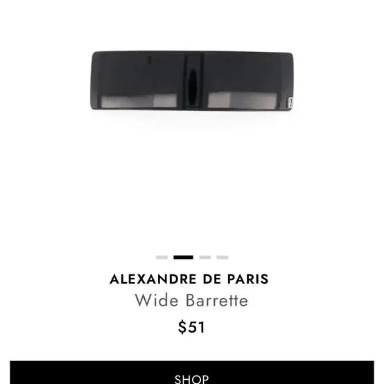 [BUNJANG] Urbanic30 French Wide Barrette Hairpin / 얼바닉30 french wide barrette