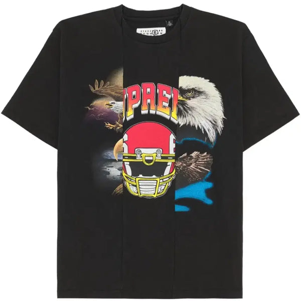 [BUNJANG] Supreme x MM6 Split Short Sleeve Black T-shirt / [XXL] 슈프림 X 마르지엘라 mm6 스플릿 반팔 블랙 새제품