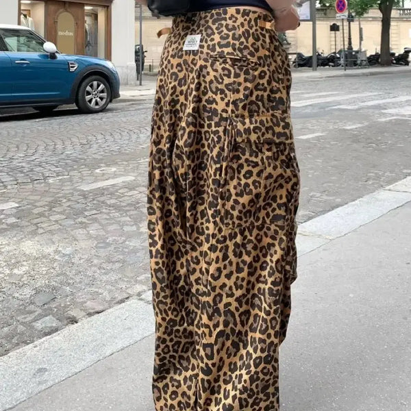 [BUNJANG] Mendils Cutiure Leopard Cargo Long Pants (New) / 멘딜스꾸띠르 레오파드 카고 롱 팬츠 M (새상품)
