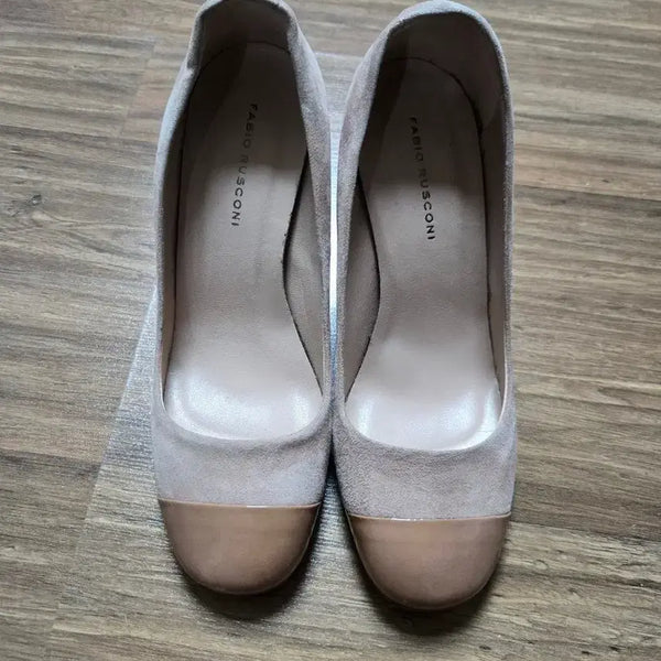 [BUNJANG] Fabio Rusconi Beige Suede Heels Size 230 / 이태리 파비오 루스코니 베이지 스웨이드 힐 230