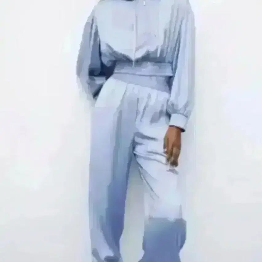 [BUNJANG] Zara Satin Balloon Jogger Pants / 새상품)자라 새틴 실크 바지 조거팬츠 satin balloon 하늘 블루