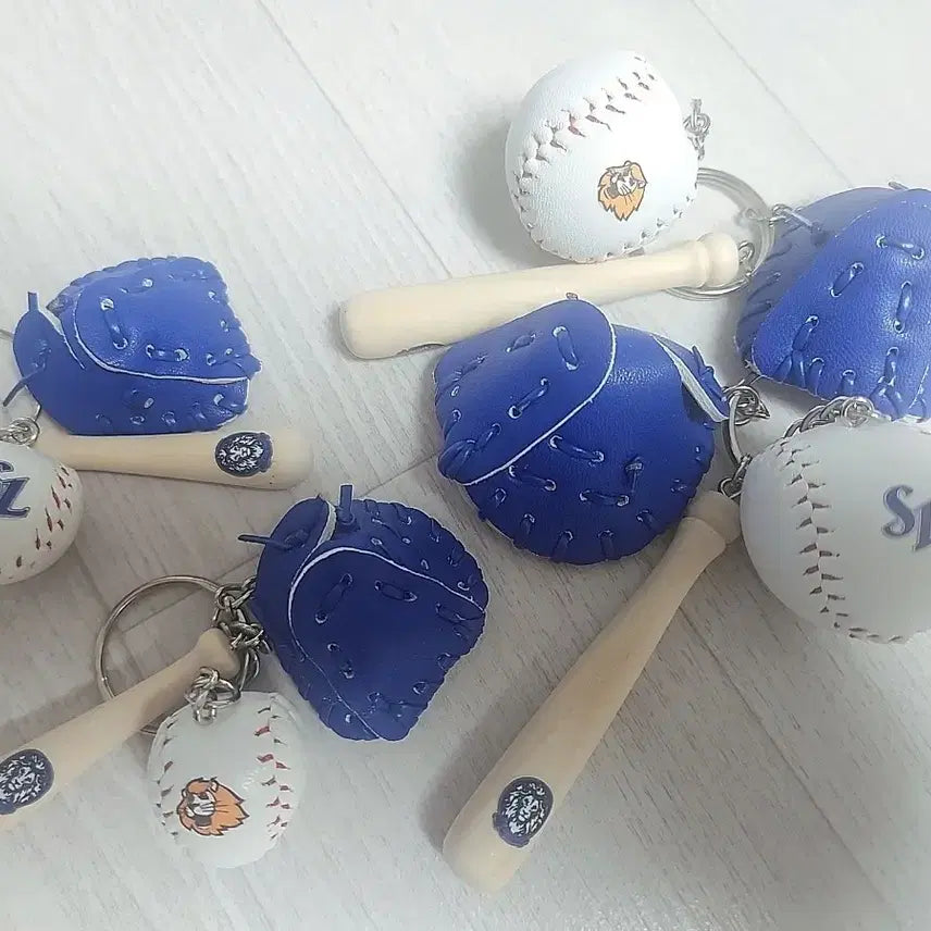 [BUNJANG] Samsung Lions Baseball Ball Keychain Set / 삼성라이온즈 야구공키링