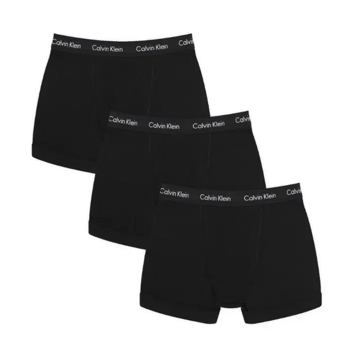[BUNJANG] Calvin Klein Trunk Boxer Briefs 3-Pack - All Black / 110 국내최저가! 정품 CK 트렁크 복서 브리프 3팩 올검