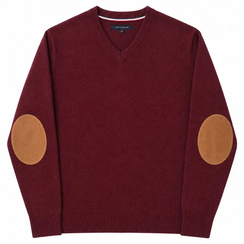 [BUNJANG] Tommy Hilfiger Lambswool V-Neck Knit Sweater / [M] TOMMYHILFIGER 타미힐피거 램스울 브이넥 네프 니트