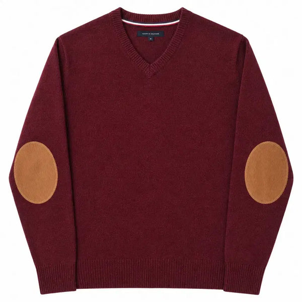 [BUNJANG] Tommy Hilfiger Lambswool V-Neck Knit Sweater / [M] TOMMYHILFIGER 타미힐피거 램스울 브이넥 네프 니트